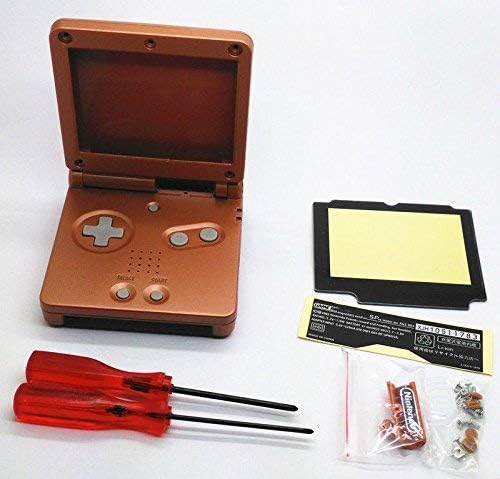 Подмяна на Пълно корпуса Shell Case Screen Винтове за обектив GBA SP, Game Boy Advance SP (Оранжев)