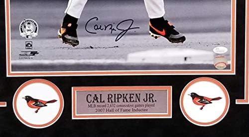 Кал кал ripken Младши Baltimore Orioles Подписа Автограф На Поръчката Снимка В рамка 26x28 Снимка Прожектор