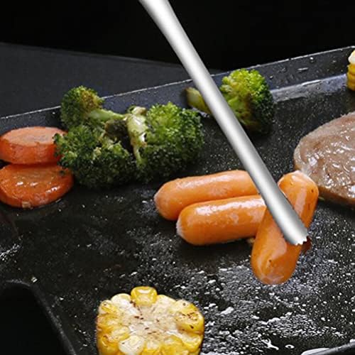 Аксесоари за къмпинг HEMOTON, 2 бр., корейски ножици за барбекю и набор от щипки, Ножици за рязане на месо за