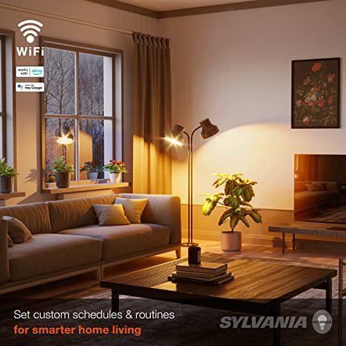 Led лампа LEDVANCE Sylvania WiFi Smart G25 с кехлибар покритие, с капацитет от 3,5 W, за Алекса/ Google Асистент,