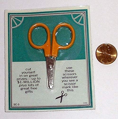 Мини-Ножици, 2,25 инча, с Размер на Ключодържател, За рязане на хартия или тъкани