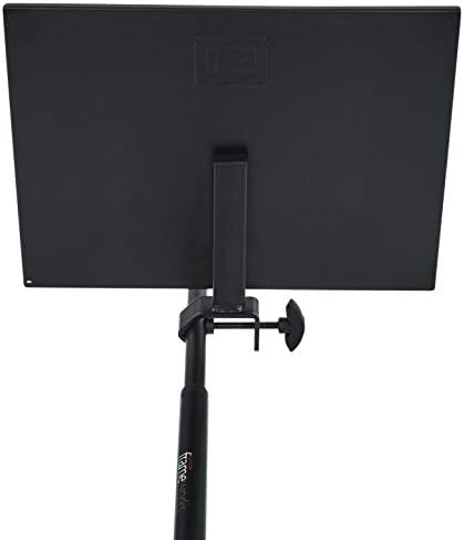 Рамковата на корпуса Gator Стойка за микрофон с прикрепен рафт за инструменти с площ 15 x 11 инча и с тегло