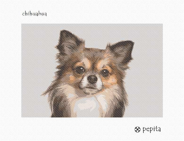 комплект за бродиране pepita: чихуахуа, 10 x 7