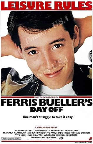 Постери на САЩ Плакат на филма Почивен ден на Ферис Бьюллера С ГЛАНЦ - FIL435 (24 x 36 (61 cm x 91,5 см))