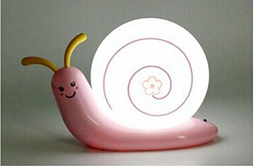 Хуа Руи малките охлювчета led лека нощ за детски очи, лека нощ, лампа-охлюв с USB, нощна лампа (РОЗОВА)