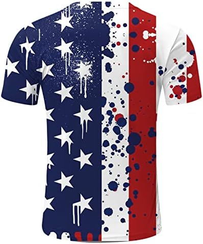 RUIRUILICO/ Мъжки Патриотични Фланелки с Флага на Америка на 4 юли, Летен Ежедневни Ризи с Къс ръкав, Удобна