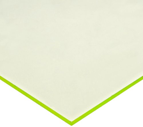 Лят Акрил Флуоресцентно лист, Лъскав, Червен, с дебелина 0,100 инча, ширина 12 см, дължина 24 инча