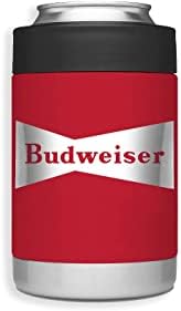 Изолатор за Консерви Budweiser от неръждаема стомана, Изолиран Държач за напитки консервни Кутии и бутилки със стандартен размер, Охладител Кутии за бира и сода
