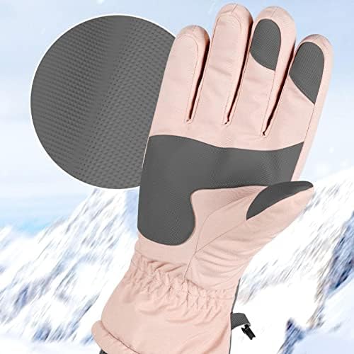 ONIIZ Зимни ски Топли Ръкавици За Езда На открито, Водоустойчив Мини Сгъстено Мъжки и женски Сдвоени Ръкавици