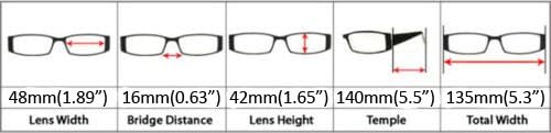 Eyekepper 4 Опаковане на Кръгли Очила за четене с пълно покритие В ультратонкой Гъвкава Рамка Sunshine Readers