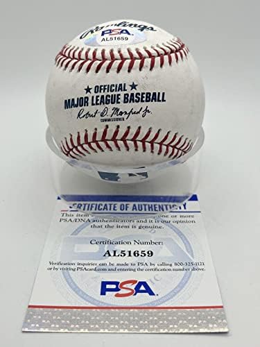 Бърт Хефернан Сиатъл Маринърс Подписа Автограф на Официалния бейзболен PSA MLB Бейзболни топки с ДНК-Автограф