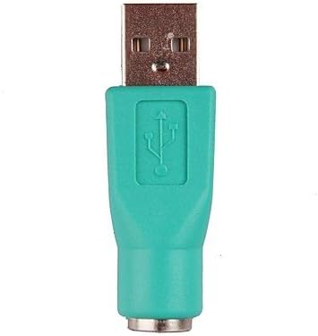 Адаптери-конвертори PS2 Female USB Male - Зелен (10 бр)