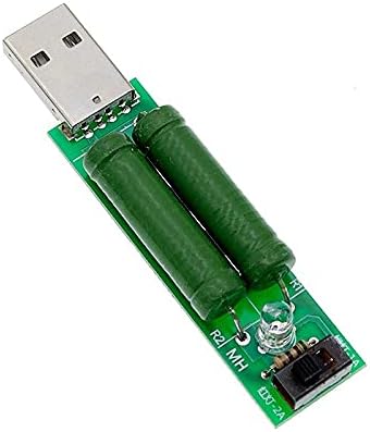 ZYM119 USB Mini Discharge Товарните предния край на Резистора 2A/1A с ключ 1A Зелен led 2A Червен led модул