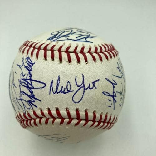 2014 Отборът на Канзас Сити Роялс AL Champs Подписа договор с JSA COA World Series Baseball - Бейзболни топки с автографи