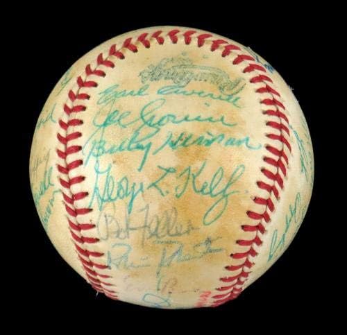 1982 бейзбол Зала на Славата с автограф 26 Топки Раффинг Марквард Линдстрьом Кели JSA - Бейзболни топки с автографи
