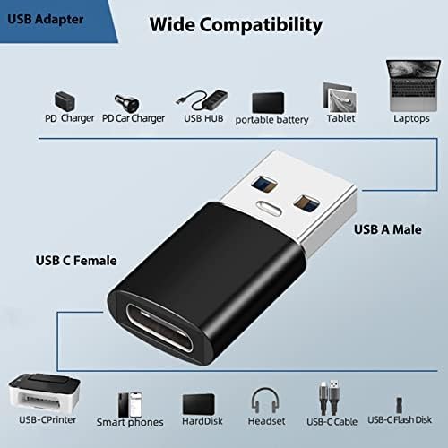 Комплект от 4 адаптери USB-USB, USB 3.0 USB C, поддържа предаване на данни със скорост до 5 gbps и бързо зареждане.