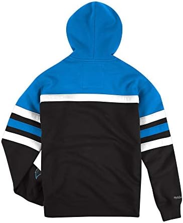 Мъжки hoody с качулка Mitchell & Ness's Blue Каролина Пантърс Head Coach, Пуловер с качулка