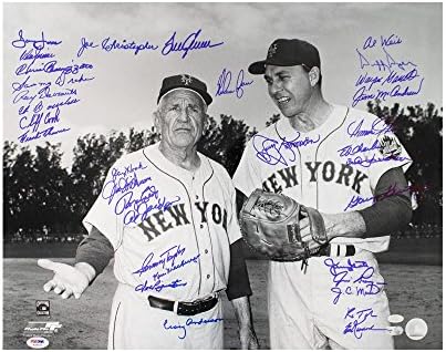 Големи играчи от Ню Йорк Метс С автограф На снимка с размер на 16x20 (33 подпис) - PSA/DNA LOA