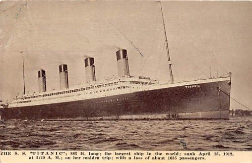 SS Титаник Титанический Кораб Стари Антични Старинни пощенски Картички Пощенски Картички