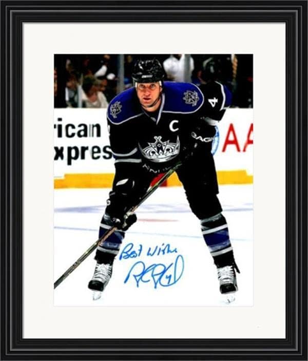 Снимка 8x10 с автограф на Роб Блейк (Лос Анджелис Кингс) SC3 в матова рамка - Снимки на НХЛ с автограф