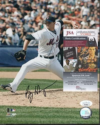 Били Вагнер Ню Йорк Метс Подписа Снимка 8x10 с Автограф от Jsa Vv20921 - Снимки на MLB с автограф