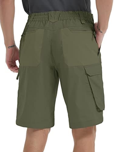 Мъжки Тактически Панталони 8,5 Инча(А) А) Flex Stretch Водоустойчив Товарни Туристически Шорти Дишащи Работни Панталони Ripstop
