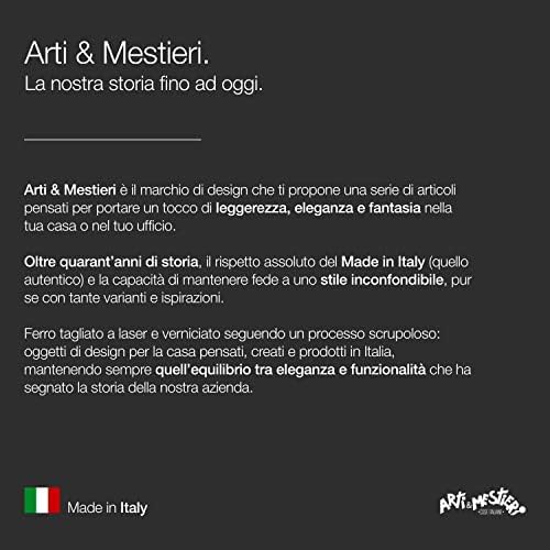Монтиране на куката Arti & Mestieri SButterfly Design Произведено в Италия - Желязо, 44x24 H см (Слонова