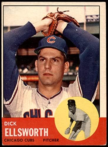1963 Topps 399 Дик Эллсворт Чикаго Къбс (Бейзболна картичка) VG Cubs