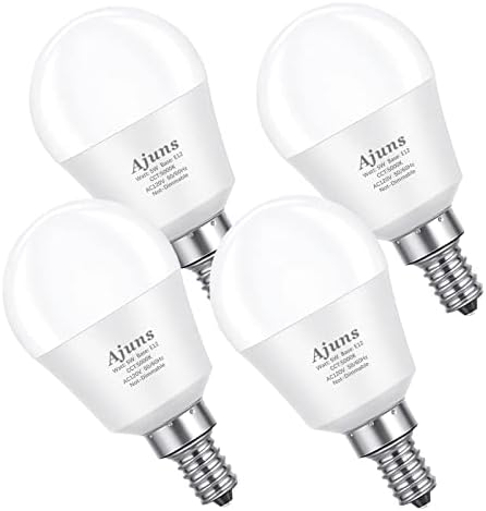 Ajuns LED Вентилатор на Тавана Крушка 40 Вата Еквивалент на 120 В E12 Led Канделябр Крушка 5 W Флуоресцентна Светлина Бяла 5000 До A15 Лампи, Използвани за Висящи Полилеи, Лампа за
