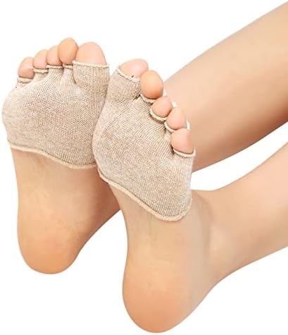 3 Чифта Женски Спортни Нескользящих Чорапи с отворени пръсти За Йога, Чорапи с половини, изземване на Петата,