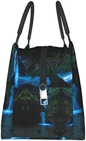 Чанта за обяд с принтом Evealyn Waterfall Cliff - Обяд-бокс Преносими богат на функции Термоизоляционная чанта,