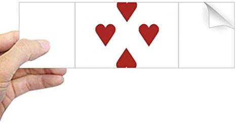 DIYthinker Сърце 8 Карти За Игра, Модел Правоъгълник Стикер Върху Бронята На Стикер На Прозореца Лаптоп