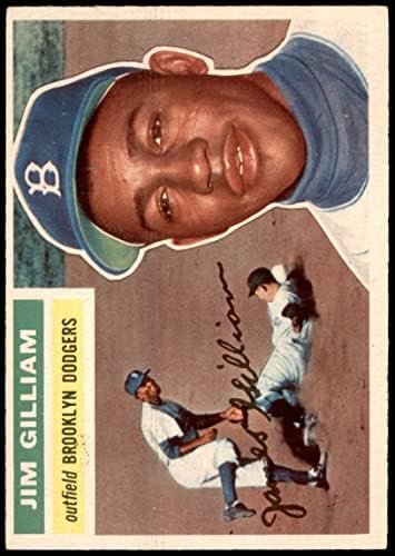 1956 Topps 280 Джим Гилиам Бруклин Доджърс (Бейзбол карта) EX/MT Dodgers