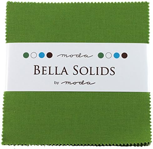 Набор от шармов Bella Solids Fresh Grass Charm 42 квадрата 5 Moda Fabrics 9900PP 228