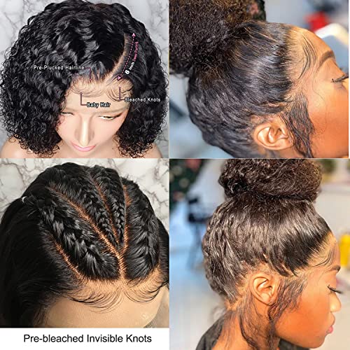 Перуки от естествена коса 13x6 на дантели за черни жени, предварително откъснато завързана перука, бесклеевые