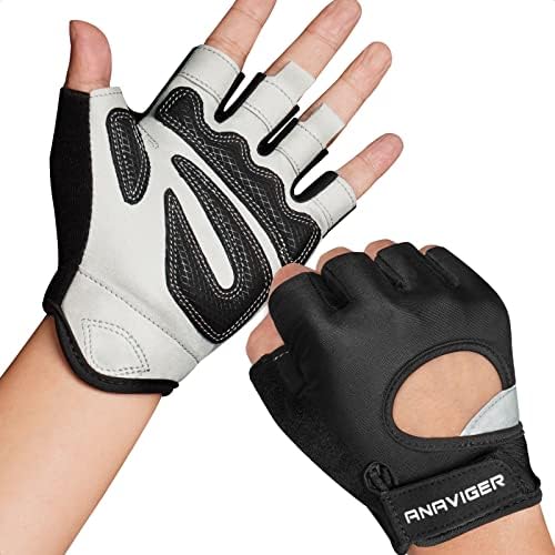 Спортни Ръкавици ANAVIGER за мъже и жени, Здрави Ръкавици за Вдигане на тежести, Спортни Ръкавици без пръсти,