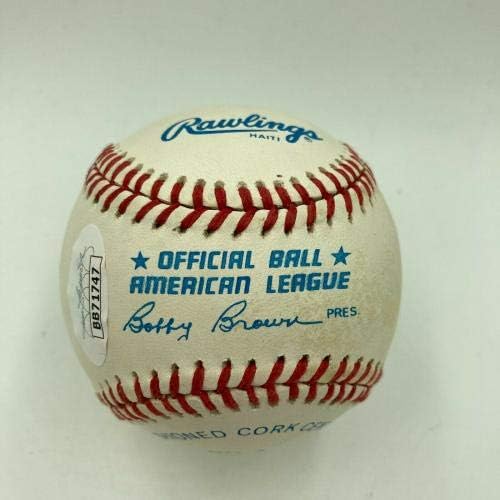 Сладък Тед Уилямс С Автограф на Американската лига бейзбол Mint Sig JSA COA - Бейзболни Топки с Автографи