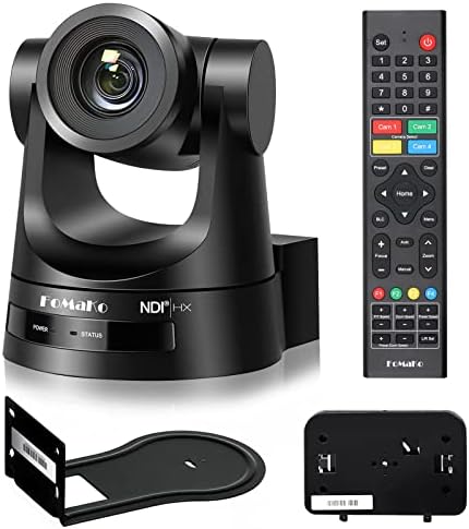 Комплект комплекти камери FoMaKo NDI с HDMI-PTZ камера, 30-кратно оптично увеличение, Реалистични цветове, PoE,