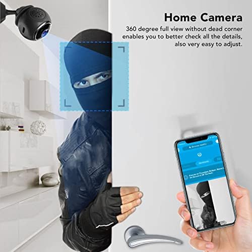 Безжична Камера Kadimendium 1080P WiFi Мини Камера За Запис на Уеб Камерата с Въртяща се на 360 Градуса Помещение