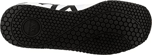 Мъжки туристически обувки AX Armani Exchange дантела с логото, Оптично Бял + черен, 10 щатски долара