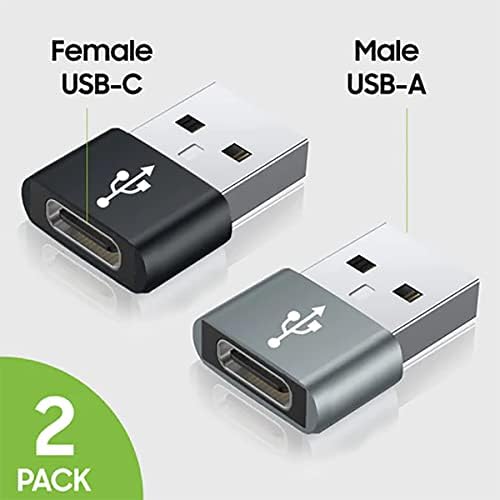 Бърз USB адаптер-C Female USB Male, който е съвместим с вашите Xiaomi Poco X3 NFC за зарядни устройства, синхронизация,