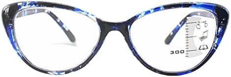 ZUKKY Прогресивно Многофокусные Очила за четене за Жени, Блокиране на Синя Светлина, Реколта Очила Котешко око,