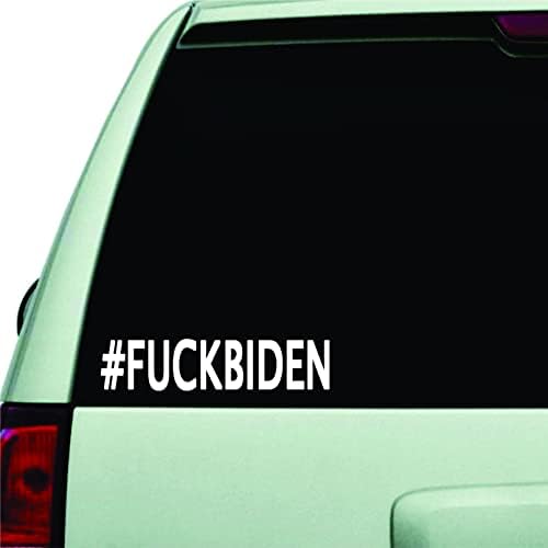 Стикер мамка му Biden за Автомобили, Забавен Стикер на Задната Броня, Бяла Стикер на Прозореца за Автомобил,