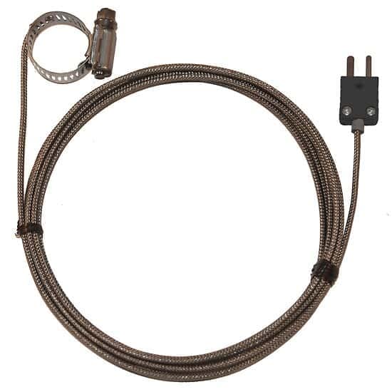 Сензор за захващане на маркуча Digi-Sense Type-J с мини-Жак 0,50-1,50 OD, Мотивирано кабел в оплетке 10 метра