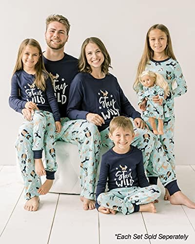 Пижамные Комплекти за Празничната на Семейството на Sony, плюшено Мече, Снежинки, Боя За Равенство