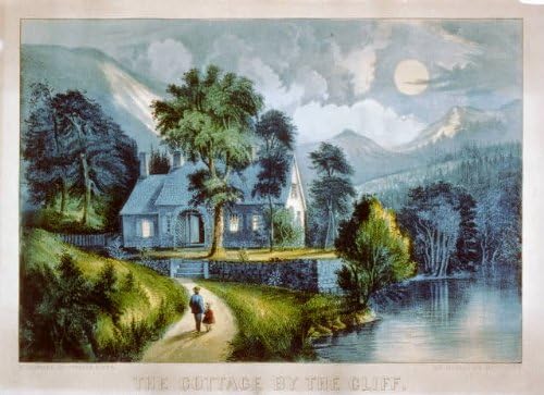 Снимка на исторически находки: Къща край скалите,1856-1907, Фотография Карриер и Ив, на Лунна светлина Планини