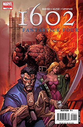 Marvel 1602: Фантастичната четворка 1 VF ; Комиксите на Marvel | Фантастичната четворка Питър Дейвид