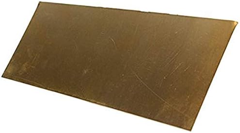Суровини от латунного лист NIANXINN Percision Metals, 0,8x100x150 мм, Размер: 1,2x300x300 мм Лист чиста мед