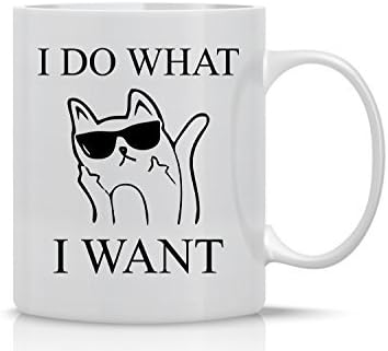 AW Fashions Grumpy Cat Mug - чаши за Кафе на 11 грама - Скъпа чаша за домашни любимци за любителите на животни