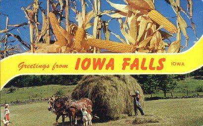 Айова-Фолс, пощенска Картичка от Айова